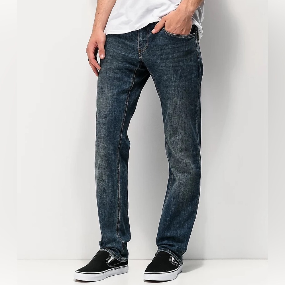 Empyre Dark Blue Skeletor Slim Jeans